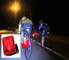 Stop LED pentru semnalizare spate biciclete foto