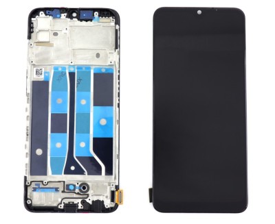 Display Oppo A73 TFT cu Rama Black Negru foto