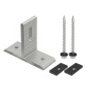 Suport T Panou Fotovoltaic Acoperiș Tablă Aluminiu 6005-T5, 104x66x7mm, 85mm + Suruburi si Garnituri EPDM