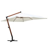 Cumpara ieftin Umbrela de soare suspendata 300 x 400 cm, alb