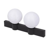 Aplica Glace 2XE27 IP20, negru+alb, Erste