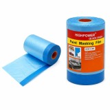 Folie protectie vopsit si zugravit cu banda adeziva albastra 550mm x 25m HighPower