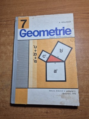 manual de geometrie - pentru clasa a 7-a - din anul 1976 foto