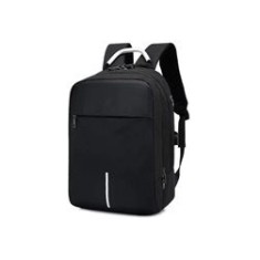 Rucsac laptop, sistem antifurt tip cifru, poliester, impermeabil, negru, 42x28x15 cm