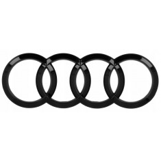 Emblemă spate negru Audi Q3 Q5 A4 A6 202 mm
