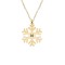 Little Snowflake - Colier personalizat fulg si litera din argint 925 placat cu aur galben 24K