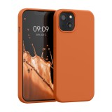 Husa Kwmobile pentru Apple iPhone 13, Portocaliu, Silicon, KWM000013OV089C, Carcasa
