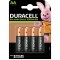 Acumulatori Duracell R6, AAK4 2500mAh 4 buc, preincarcati