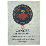 Agenda Zodiac realizata din hartie Lotka, in stil tibetan - Rac