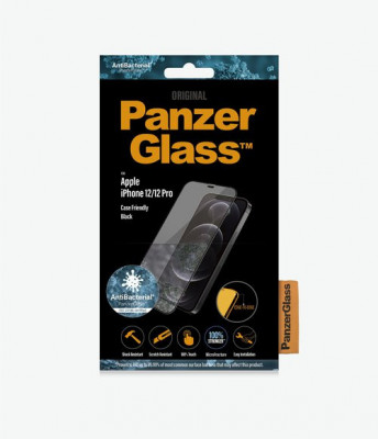 PanzerGlass - Geam Securizat Case Friendly AB pentru iPhone 12 ?i 12 Pro, black foto