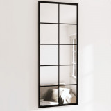 Oglinzi de perete, 2 buc., negru, 100x40 cm, metal GartenMobel Dekor, vidaXL