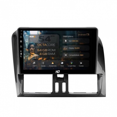 Navigatie Volvo XC60 (2008-2013) 4GB RAM Android 13 Octacore Slot Sim 4G DSP GPS Wi-FI Carplay Android Auto USB Bluetooth Waze Touchscreen 9 inch foto