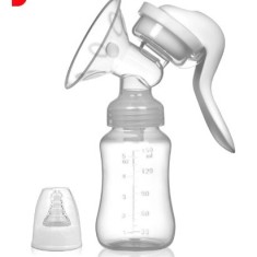 Pompa de San Manuala Multifunctionala, Flippy, Portabila, cu Tetina pentru Biberon, Anti-Scurgere, Anti-Reflux, 18.5x6 cm, 150 mL, Silicon, Recipient foto