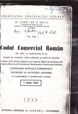 AS - CODUL COMERCIAL ROMAN DIN 1887 (XEROX) foto