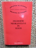 Filosofie neokantiana in texte
