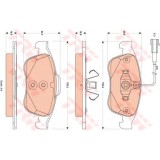 Set placute frana,frana disc ALFA ROMEO GIULIETTA (940) (2010 - 2016) TRW GDB1873