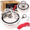 Magnet Neodim 350kg cu Maner Lateral KD10419, Puternic, Prindere Dubla, Ideal Recuperare Obiecte Metalice