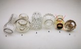 Abajur abajururi componente sticla decorative piese pt lustre lampi veioze vechi