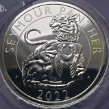 5 pounds 2022 Marea Britanie, Seymour Panther, Brilliant uncirculated, Coincard, Europa
