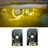 Set module DRL Angel Eyes CSL Style Galben pentru BMW Seria 5 G30, Seria 6GT - 63117214934, 7214934