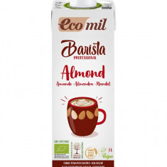 Barista, bautura bio vegetala de migdale, pentru cafea, 1L Ecomil