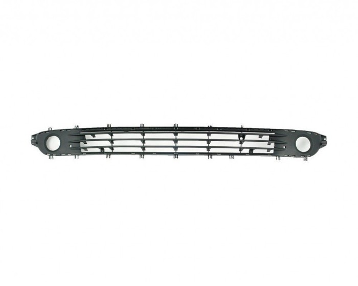 Grila bara fata Opel Corsa C si Combo 07.2000-10.2003 mijloc , neagra cu locas pentru proiectoare
