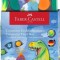 Acuarele Faber-Castell Connector Dinozauri 2025, 12 culori
