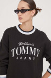 Cumpara ieftin Tommy Jeans pulover de bumbac culoarea negru, light DW0DW17499
