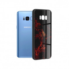 Husa Compatibila cu Samsung Galaxy S8 Plus Techsuit Glaze Red Nebula