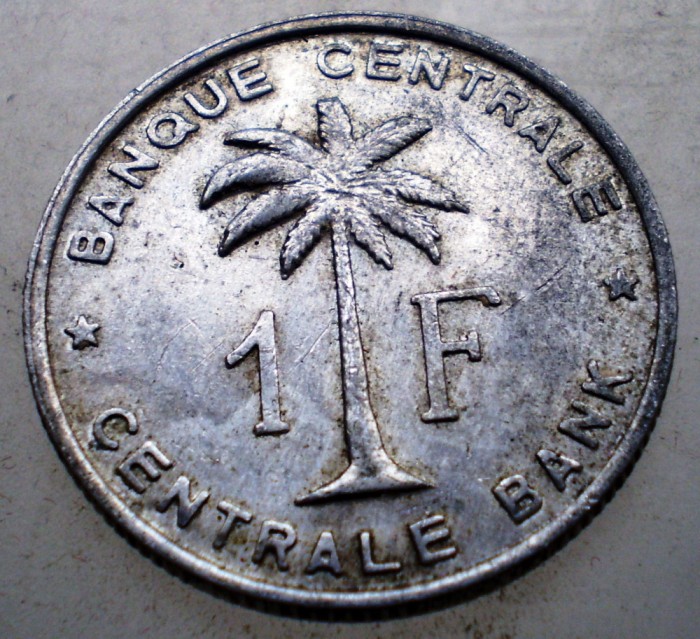 7.732 CONGO RUANDA URUNDI 1 FRANC 1959