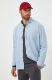 Boss Orange camasa jeans BOSS ORANGE barbati, cu guler button-down, relaxed