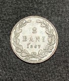 Moneda 2 bani 1867 Heaton