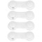 Set 4 sigurante blocator sertare si usi, plastic rezistent, fixe, 9.5 cm, alb Household NewTrend