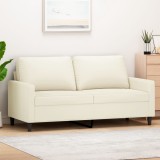 VidaXL Canapea cu 2 locuri, crem, 140 cm, catifea 359207