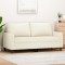 vidaXL Canapea cu 2 locuri, crem, 140 cm, catifea 359207