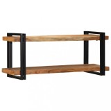 VidaXL Raft de perete 110x33x45 cm din lemn masiv de salc&acirc;m