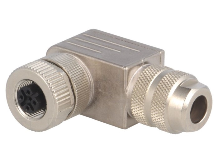 Conector M12 mamă, cod B, IP67