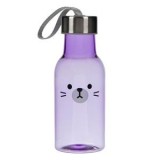 Sticlă apă copii ursuleț lila 350 ml, CMCLASS