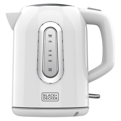 Cana fierbator Black Decker, 2200 W, capacitate 1.7 L, Alb foto