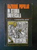 C. ANTIP - RAZBOIUL POPULAR IN ISTORIA UNIVERSALA