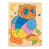 Puzzle Lemn Educativ Bufnita 16 Piese cu Numere 7Toys Multicolor, Joc Montessori Copii, Abilitati Dezvoltare, 3+ ani
