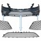 Ansamblu de Grile Bara Fata Mercedes W222 S-Class (2013-2017) S63 Design Negru Lucios Performance AutoTuning