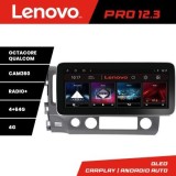 Navigatie Honda Civic 2005-2011 K-044 Lenovo PRO 4+64 12.3 inch qled android 4G DSP gps internet CarStore Technology