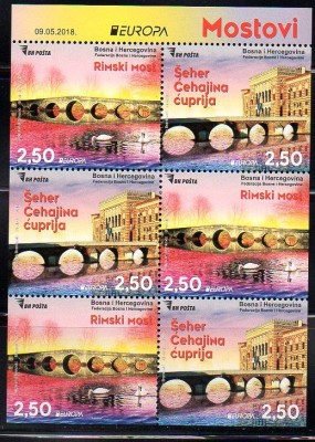 BOSNIA HERTEGOVINA 2018, EUROPA CEPT, serie neuzata, MNH foto