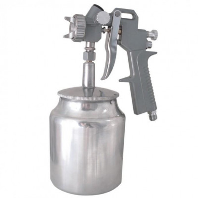 Pistol de vopsit, aluminiu, vas inferior, 750 ml, 1.5&amp;nbsp;mm, Dedra foto