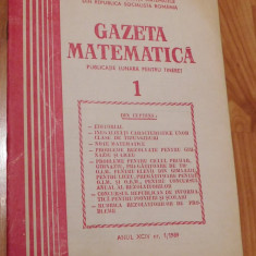 Gazeta matematica - Nr. 1 din 1989