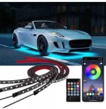 Kit 4 Benzi LED RGB Xentech Light pentru Iluminare Ambientala Auto Exterior ( underglow)
