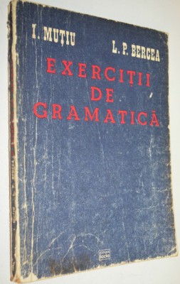 Exercitii de gramatica - L. P. Bercea - 1985 foto