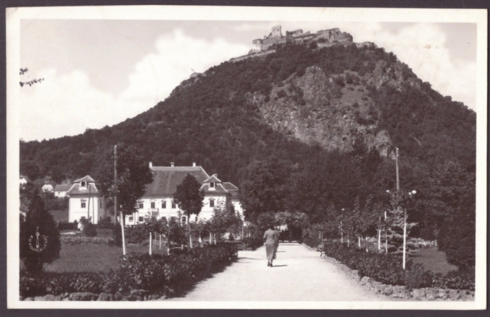 5309 - DEVA, Hunedoara, Cetatea Romania - old postcard, real Photo - used - 1934