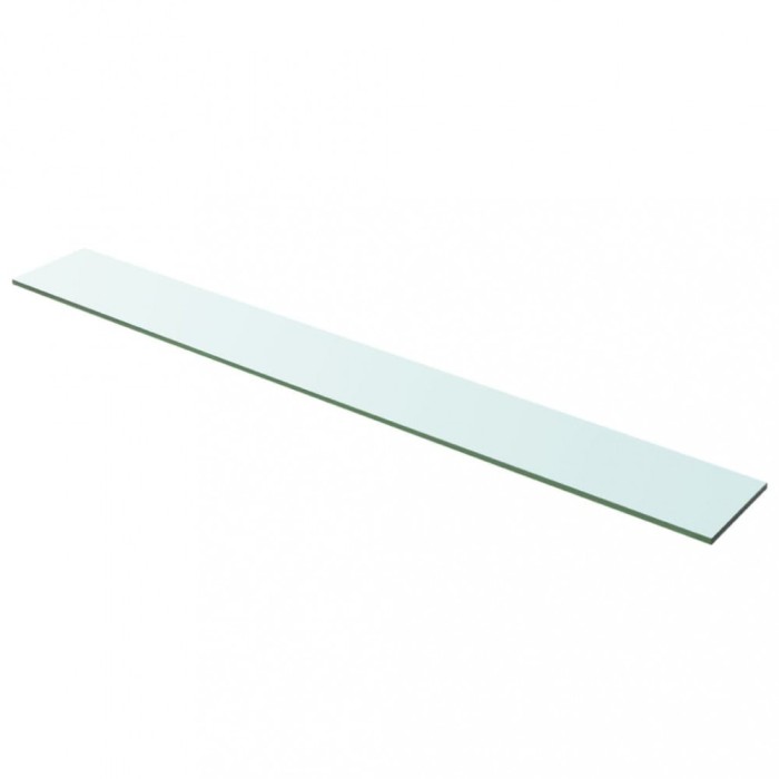 Gossi raft din sticla transparenta, 100 x 12 cm